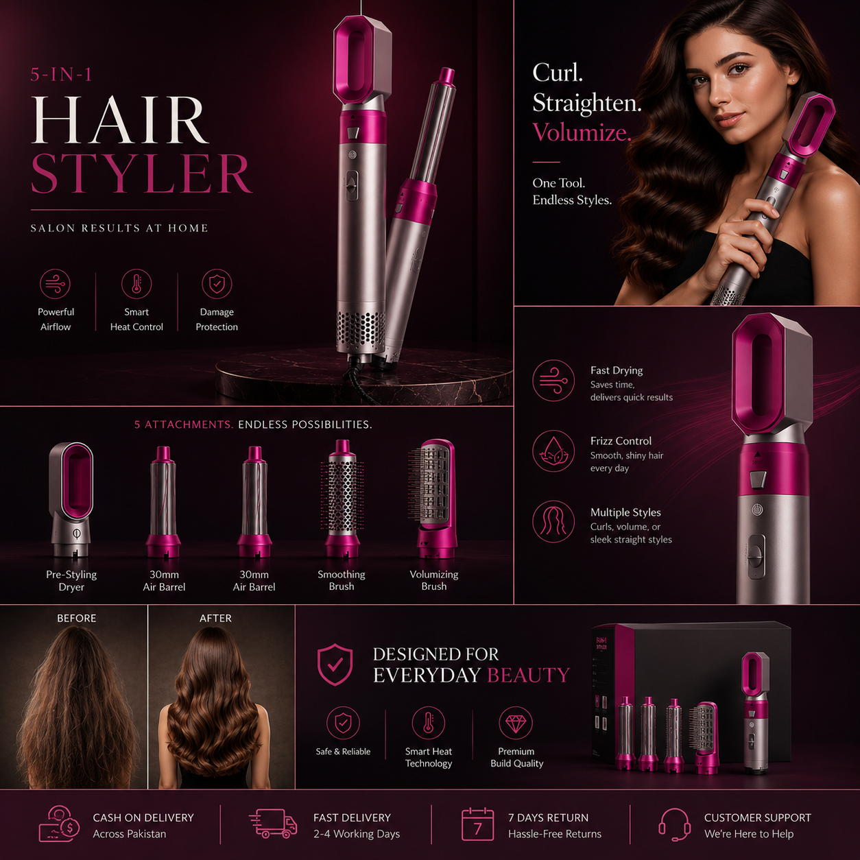 Automatic Hair Curler Pro – Salon-Quality Curls at Home